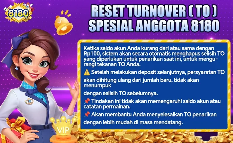 RESET TURNOVER (TO) SPESIAL ANGGOTA 8180